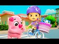 You Can Ride A Bike Don T Be Scared Nursery Rhymes Kids Songs Lellobee City Farm