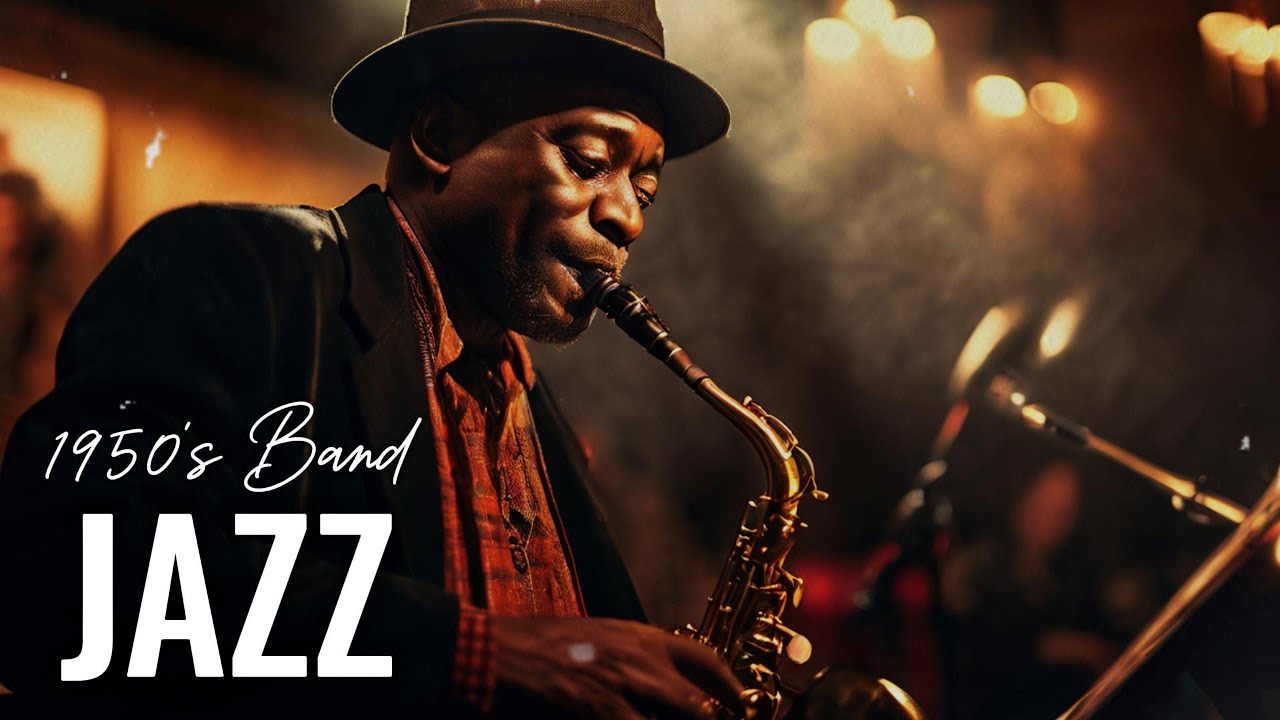 1950s Jazz Band 🎷 | Slow Smooth Jazz for Relaxation ☕ Black Coffee Jazz