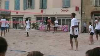 preview picture of video 'Beach Volley - 1/4 de finale - LONS LE SAUNIER - 28 juin 2012'