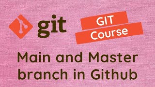 39. Difference between the main and the master branch in the Github Repository - GIT.