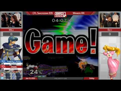 CFL Smackdown 109 Melee - MrLz (Marth) vs Oaty (Peach) - Winners R4