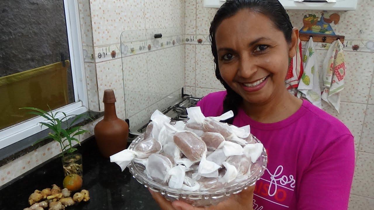 COMO FAZER BALA DE GEMGIBRE PARA TOSSE RESFRIADO E PIGARRO NA GARGANTA