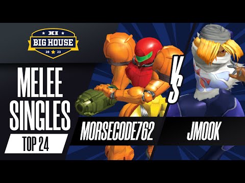 Morsecode762 (Samus) vs Jmook (Sheik) - Melee Singles Top 24 - The Big House 11