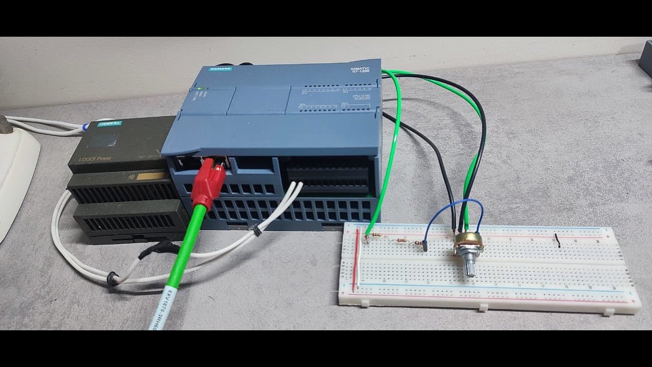 Ligando uma entrada analógica no CLP SIEMENS com simulação de IHM