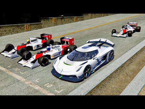 Koenigsegg Jesko vs McLaren F1 1988-89-90 - Spa