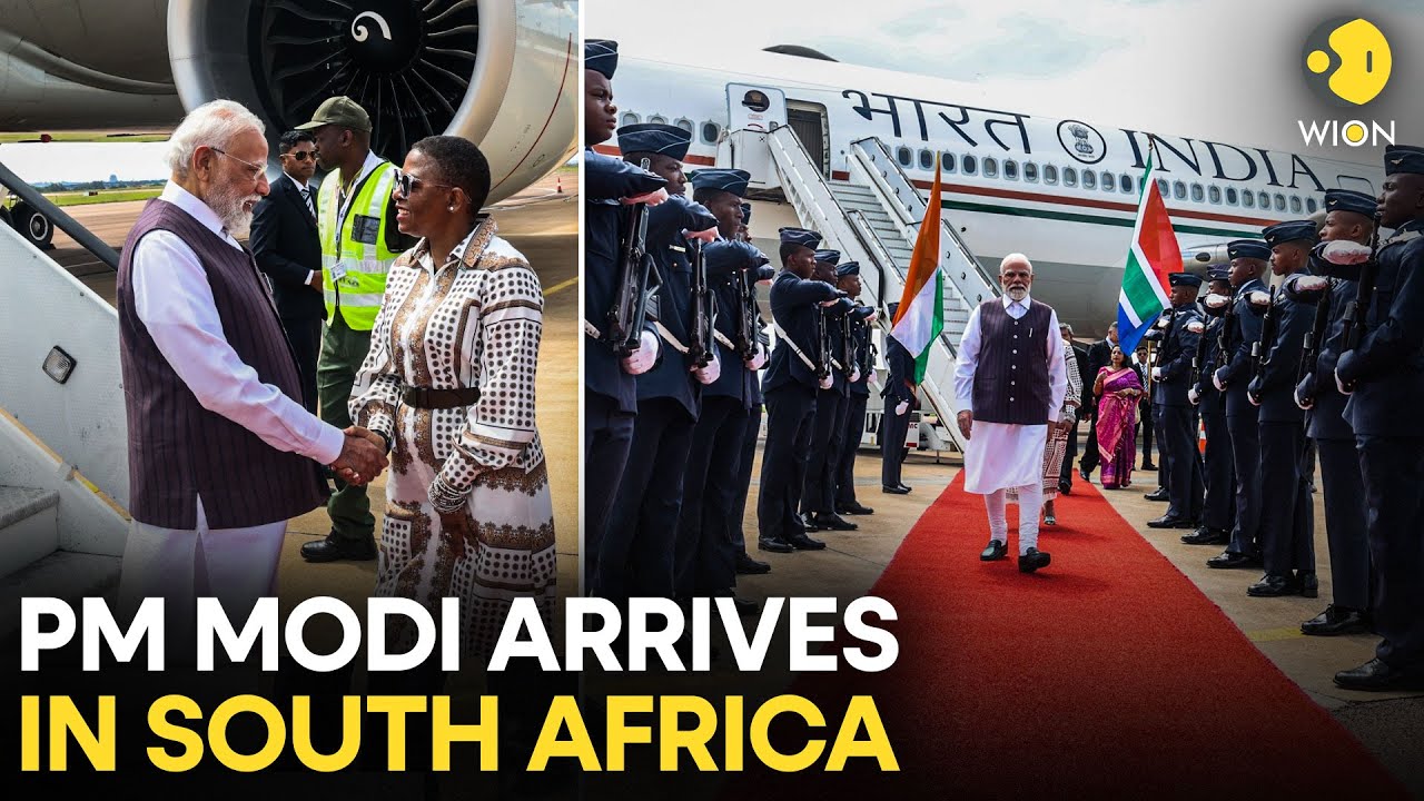 PM Modi LIVE: Indian PM Modi Arrives In South Africa To Attend G20 Leaders' Summit | WION Live