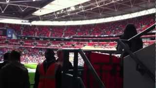 Finding my seat at Wembley