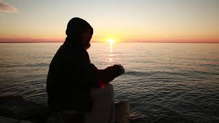 Sleep Forever by Portugal the man with lyrics on screen.