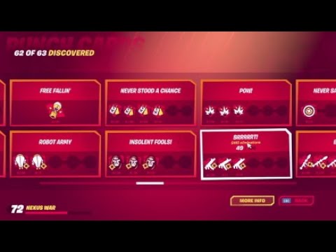 All 63 punch cards Chapter 2 Season 4