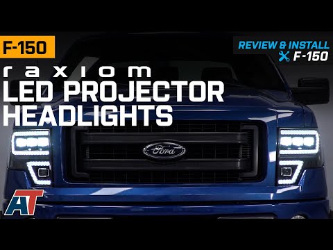 2009-2014 F-150 Raxiom LED Projector Headlights with LED DRL; Black Housing Review & Install