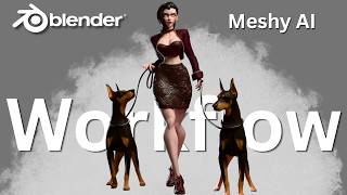 The QUICKEST Way to Sculpt Characters With Blender and Meshy AI!