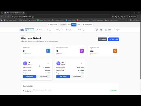 JISR.APP  |  Interactive AAC Communication Platform