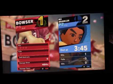 Duwang (Bowser) vs. FireThePyro (Mii Brawler) - Winners Quarters - That's Not Safe 100