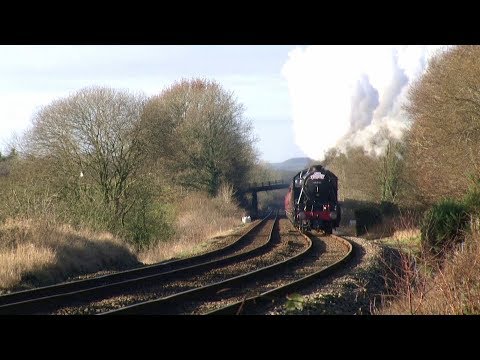 LMS 48151 Gets a shove on the Santa Special 3/12/17.
