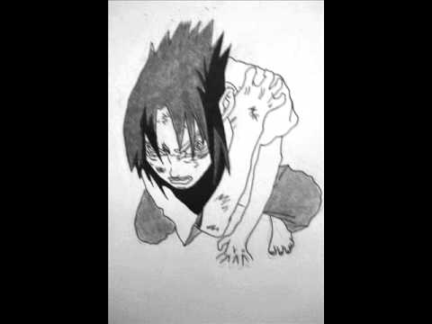 how to draw sasuke curse mark
