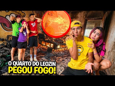O QUARTO DO LEOZIN PEGOU FOGO *Conseguimos apagar ?