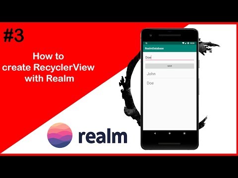 Android Database #3 | Realm database RecyclerView