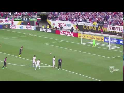Dempsey penalty goal vs Costa Rica 1 0