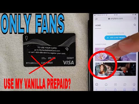 Does onlyfans accept prepaid cards