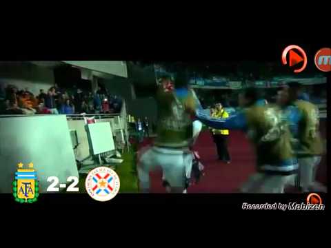 Gol  de paraguay  2-2 argentina  vamos  paraguay  carajo