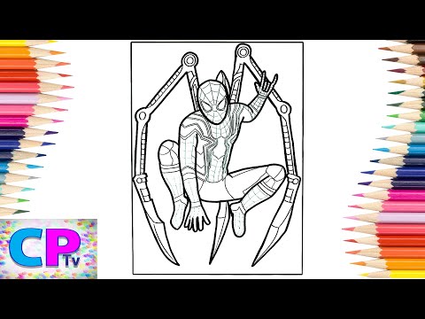 Iron Spiderman Coloring Pages/Superhero Shows His Power/Elektronomia - Sky High [NCS Release]