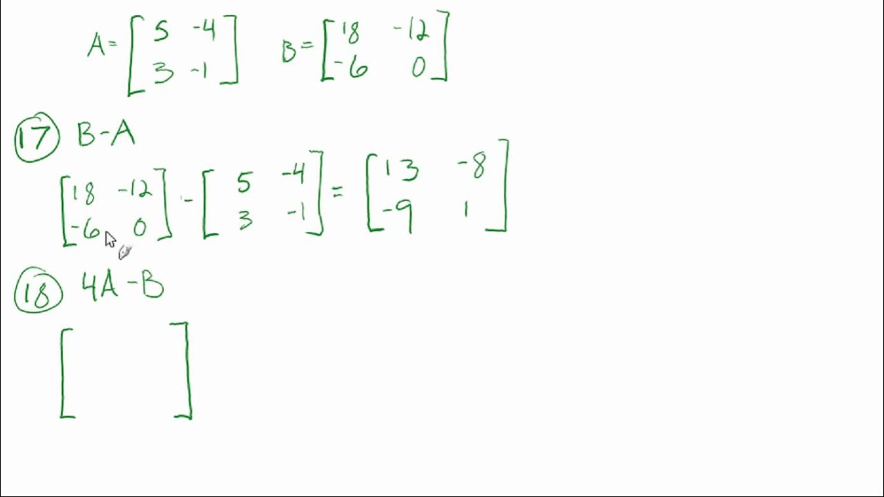 3.5: Perform basic matrix operations (sample problems)