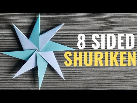 How To Make An 8 Sided Ninja Star | Easy Origami