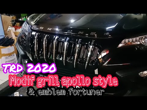 FORTUNER TRD 2020 - PASANG GRILL APOLLO THAILAND & EMBLEM FORTUNER