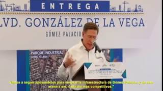 SE FORTALECE LA IMAGEN URBANA DE GÓMEZ PALACIO, CON LA ENTREGA DE LA REHABILITACIÓN DEL BULEVAR GONZ