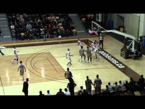 Bison basketball's Justus Allyn with the big dunk