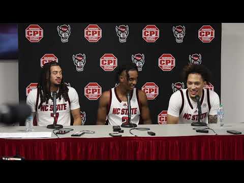 G Paul McNeil Jr., Alyn Breed and F Darrion Williams postgame press conference after win over UNCG
