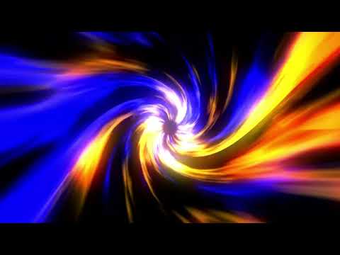 Hypnotic Orange Blue Tunnel Abstract Background Video VJ Loop Simple  Pattern 4k Screensaver