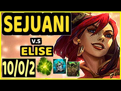 WARDEN (SEJUANI) vs ELISE - 10/0/2 KDA JUNGLE GAMEPLAY - EUW Ranked GRANDMASTER