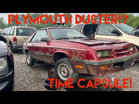 PLYMOUTH HORIZON DUSTER!? Nearly MINT Time Capsule Found: Salvage Yard Walk Around 7-1-23