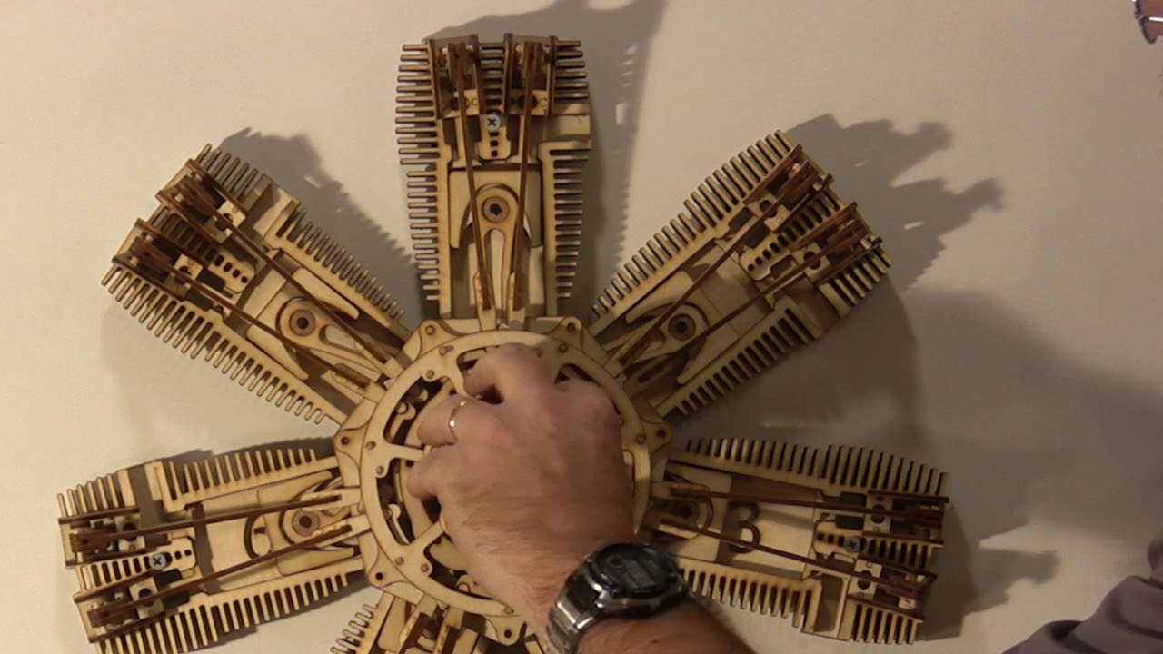 Morris Models Radial Engine Prototype in Action