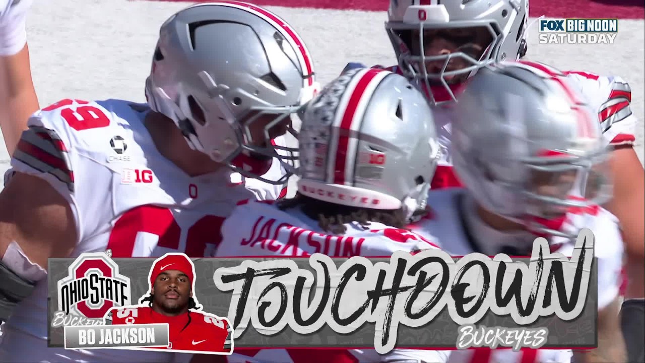 TOUCHDOWN DE BO JACKSON | Ohio State Buckeyes 10-7 Indiana Hoosiers | College Football