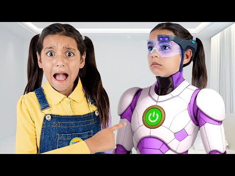 Robo-Ellie Takes Over as Bobby's Best Friend! Robot vs Real Friend | Toys and Colors