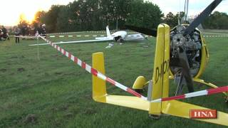 preview picture of video 'Zusammenstoß über Sportflughafen Waldeck: Pilot schwer verletzt'