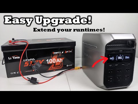 Simple Trick to Make Your Power Station Last 5X Longer! Charging with a LiTime 48v Smart Battery!