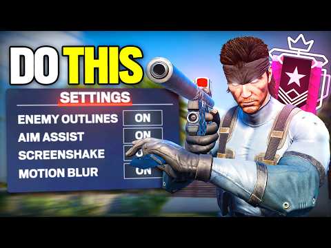 THE BEST SIEGE SETTINGS (PRO TIPS)