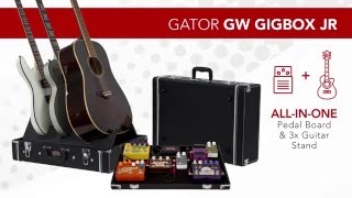 Gator GW-GIGBOXJR étui pour pedal board et stand 3 guitares - Video