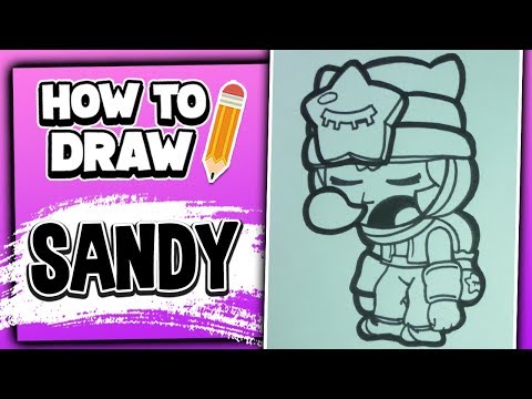 How To Draw SANDY - Brawl Stars // LextonArt