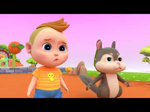 Learn Wild Animals Running Race Video For Kids - Learn Animals Names & Sounds For Children Toddlers