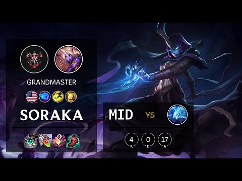 Soraka Mid vs Anivia - NA Grandmaster Patch 11.17