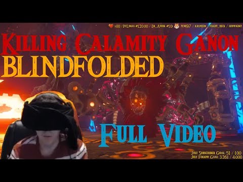 Full Video - Master Mode Calamity Ganon BLINDFOLDED!