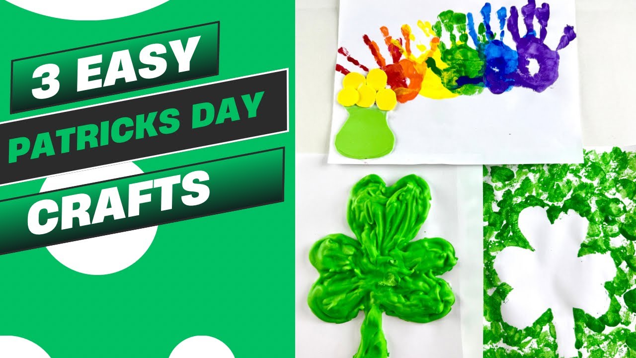 3 Easy Patrick’s day crafts🍀| DIY Shamrock art☘️ #patricksday 