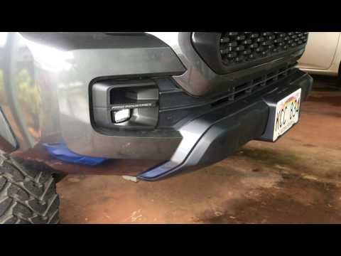 TRD Pro Rigid Industries Fog Light Vs. Stock Fog Light