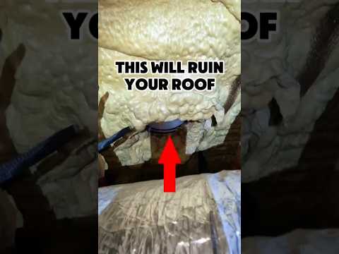 Spray Foam Insulation Disaster! #homeinspection #sprayfoam #homeimprovement