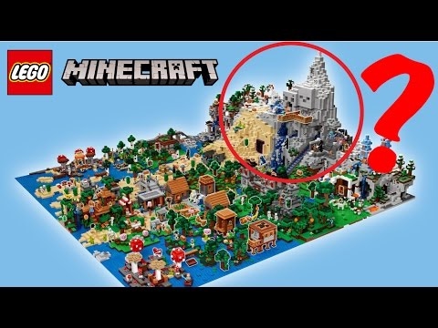 Biggest Lego Minecraft 21137 The Mountain Cave D2C Set Ever Info