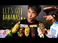 ASMR EATING FROZEN CHOCOLATE BANANA DESSERT ICE CREAM Real Eating Sounds McBang ASMR